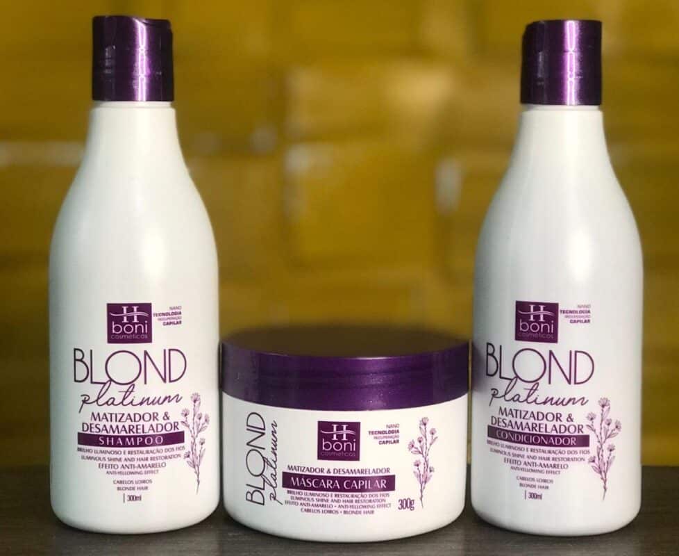 Kit Blond Platinium Ml Hboni Cosm Ticos